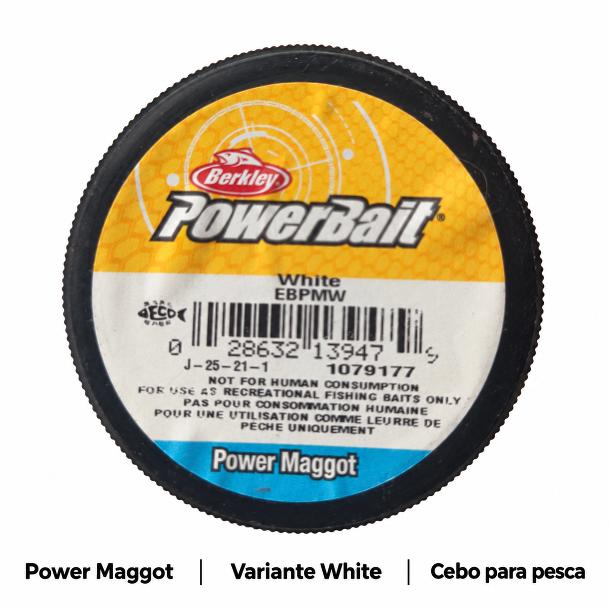 Berkley PowerBait Power Maggot · Larvas artificiales para pesca, etiqueta White con detalles del modelo