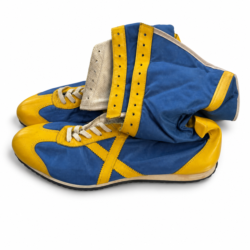 Zapatillas altas azul y amarillo talla44, unidadZ10, vista1