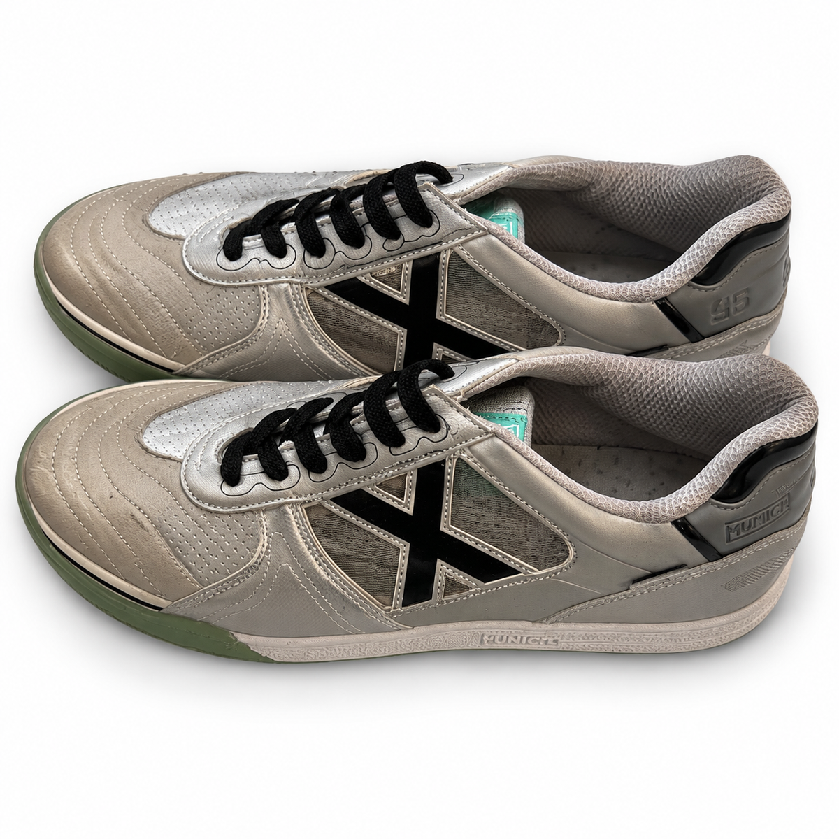 Munich plateadas con X negra talla45, unidadZ-10, vista1
