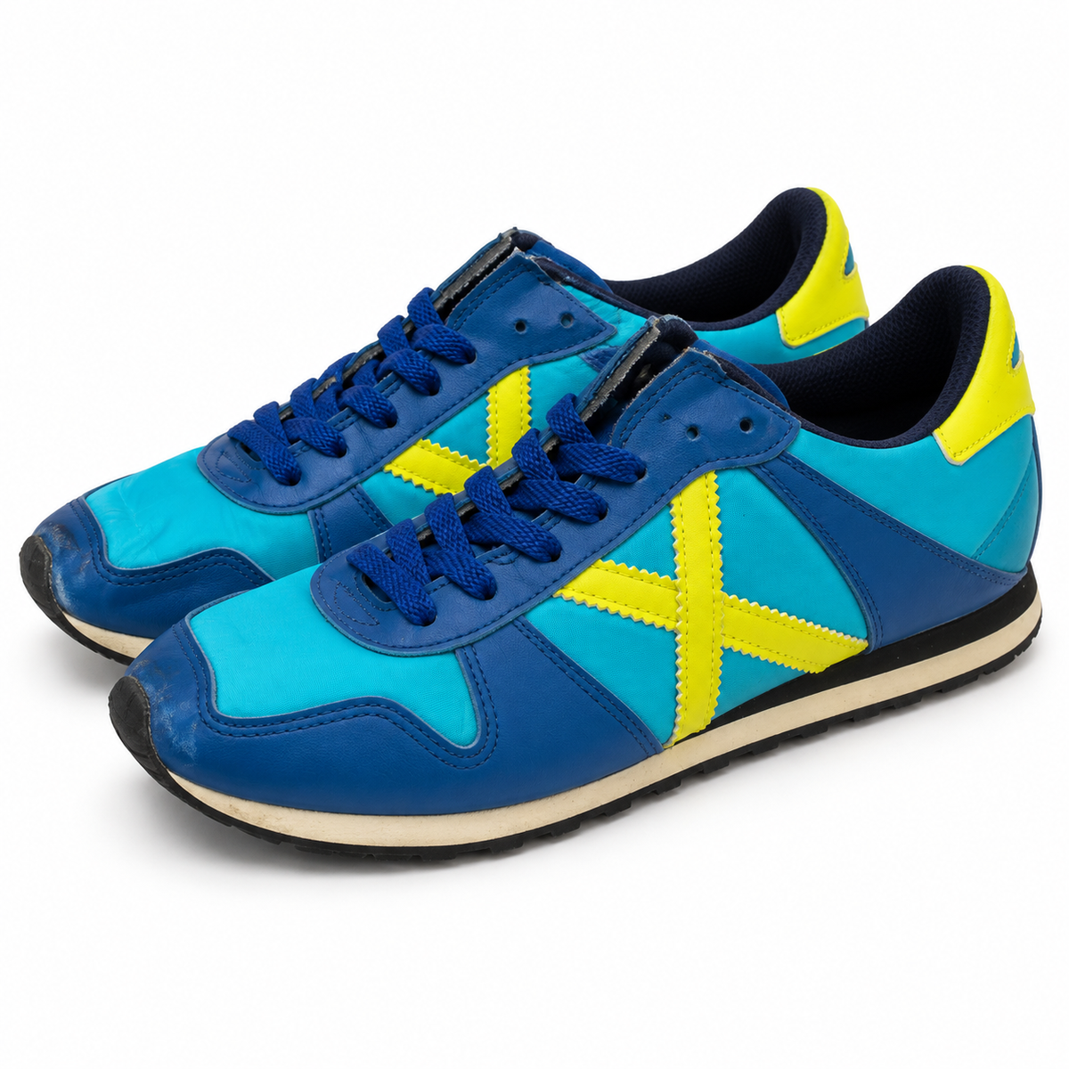 Munich turquesa y azul con X amarilla talla44, unidad Z-10, vista1