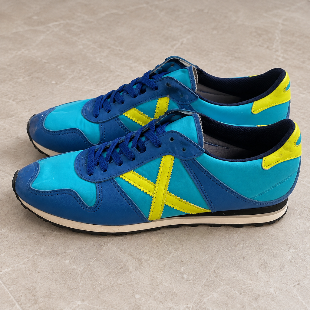 Munich turquesa y azul con X amarilla talla44, unidad Z-10, vista3