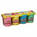 Play-Doh Confetti Pack 4 Botes Plastilina con Purpurina - Hasbro