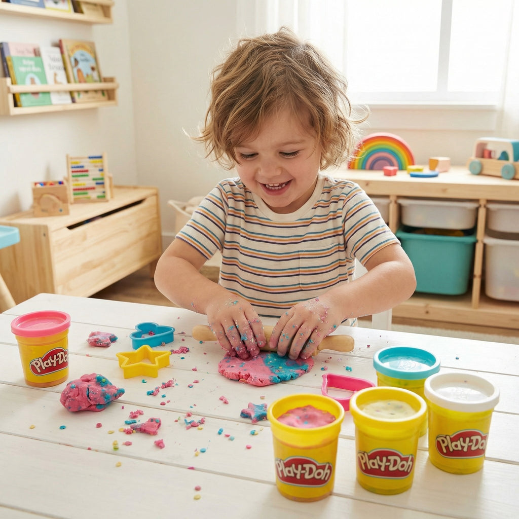 Play-Doh Confetti Pack 4 Botes Plastilina con Purpurina - Hasbro