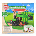 Embalaje PLAYTIVE Signal Building, caseta ferroviaria de 4 piezas
