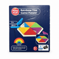 PLAYTIVE Rainbow Tile Game Flower de 28 piezas sobre fondo blanco