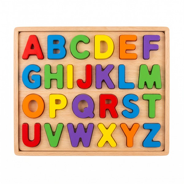Playtive Juego Aprendizaje Alfabeto Madera