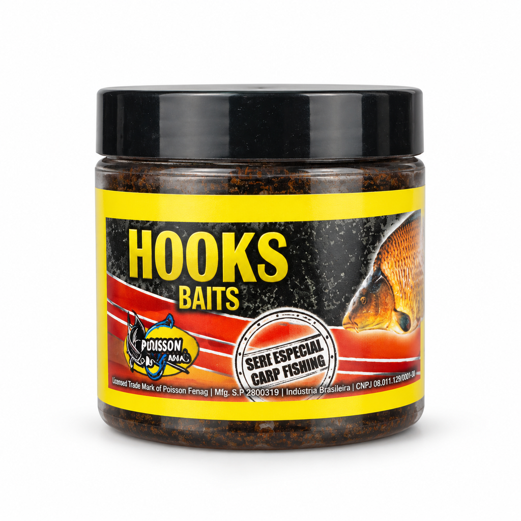 Poisson Fenag Hooks Baits sobre fondo blanco