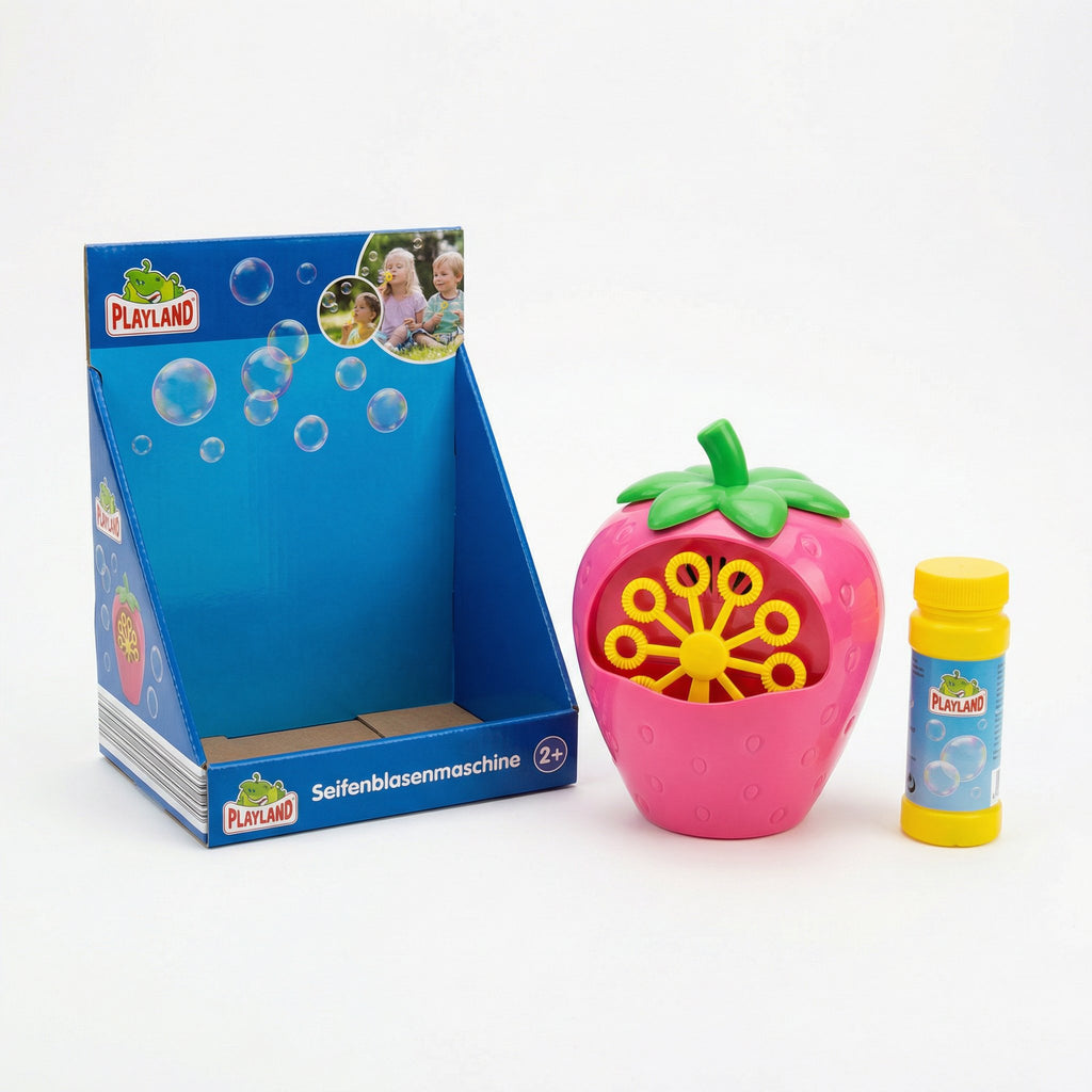 Máquina de Pompas de Jabón Automática Fresa Rosa - Playland