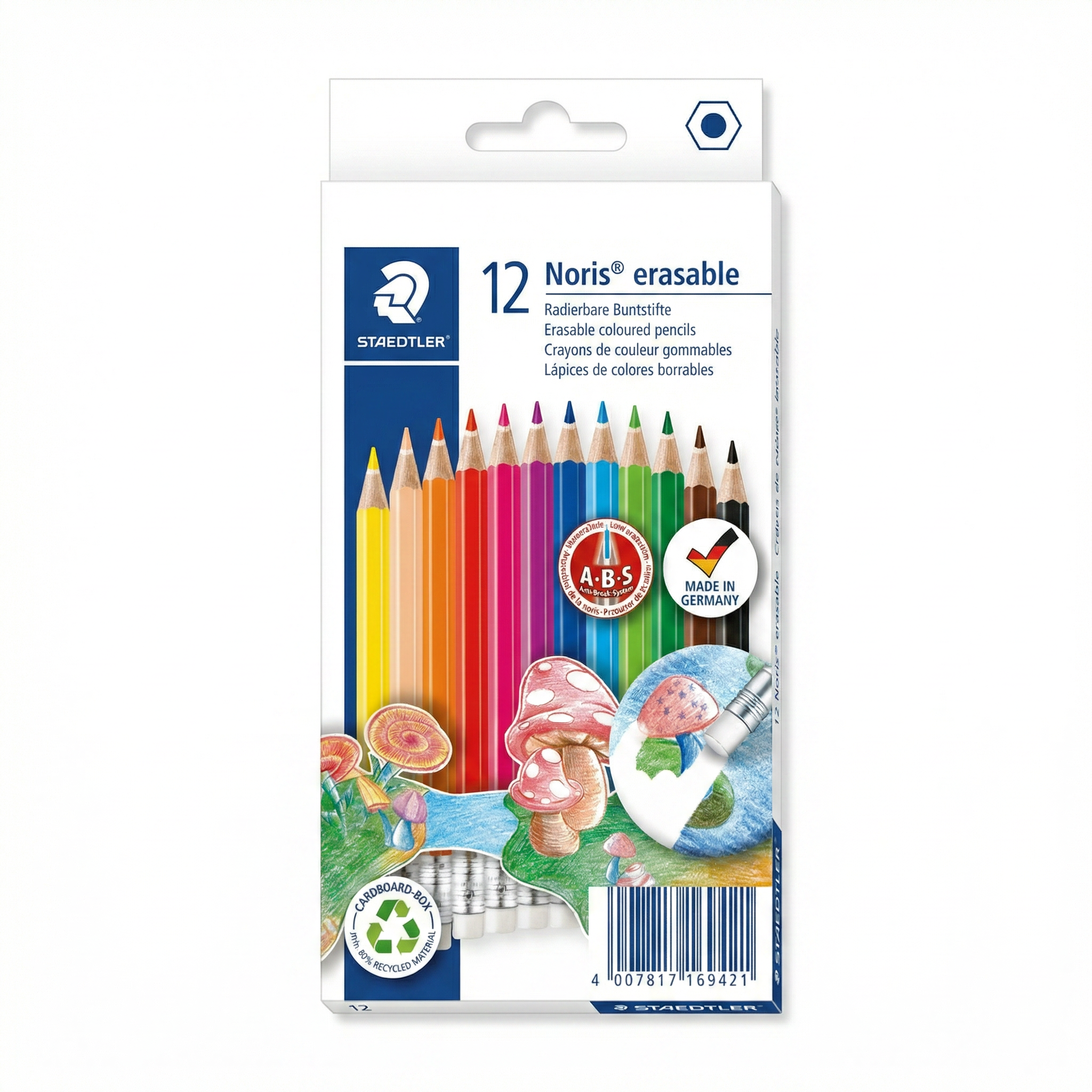 Lápices de Colores Borrables Staedtler Noris 12 uds