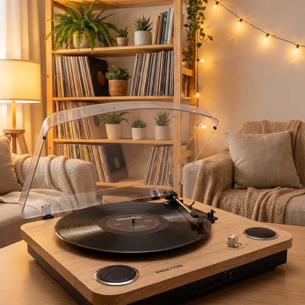 Tocadiscos Prixton Madera - Lifestyle