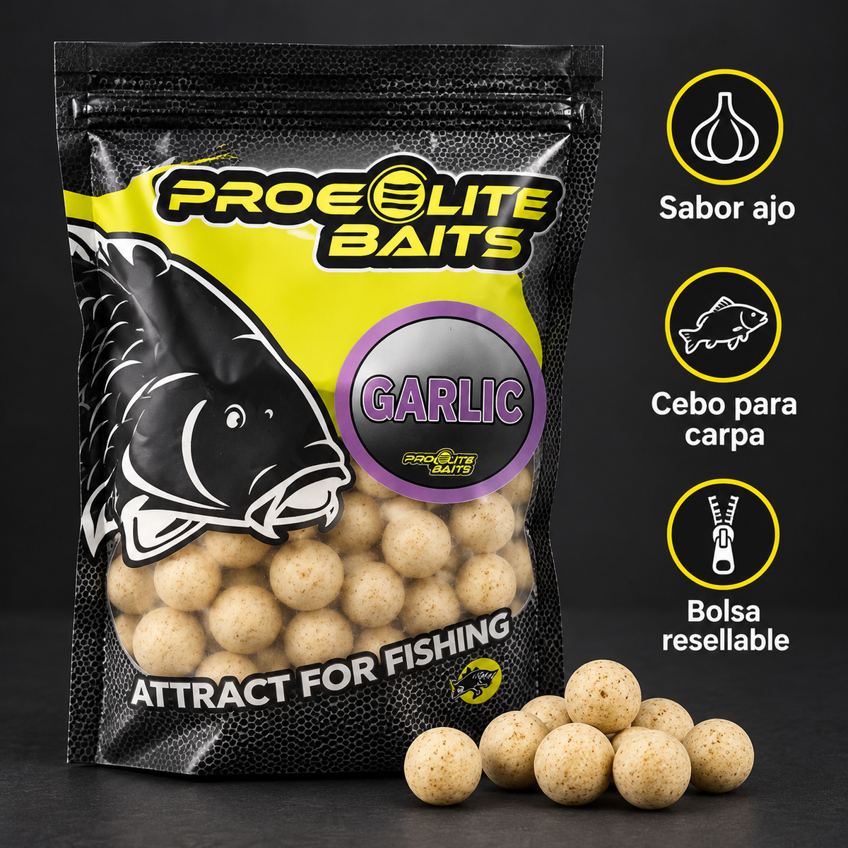 Pro Elite Baits Garlic con características