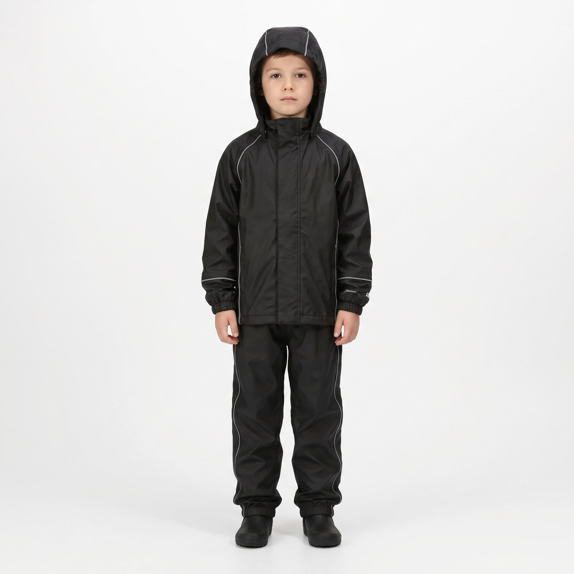 Conjunto Impermeable Infantil Crane Negro | Crane