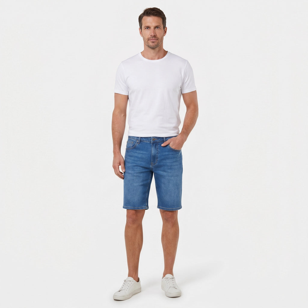 Bermuda Denim Hombre Azul | UP2 Fashion
