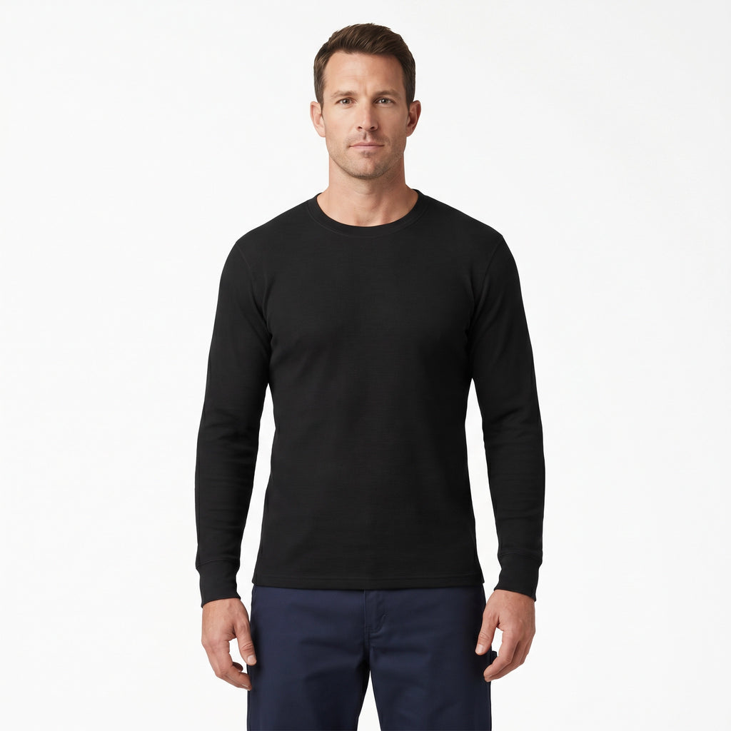 Camiseta Interior Manga Larga Hombre Negro | UP2 Fashion