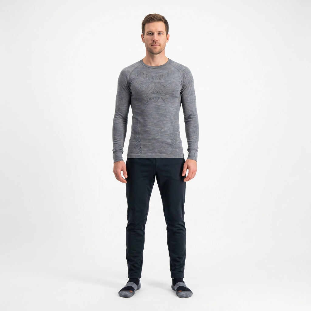 Camiseta Térmica Ski Hombre Crane Gris | Crane