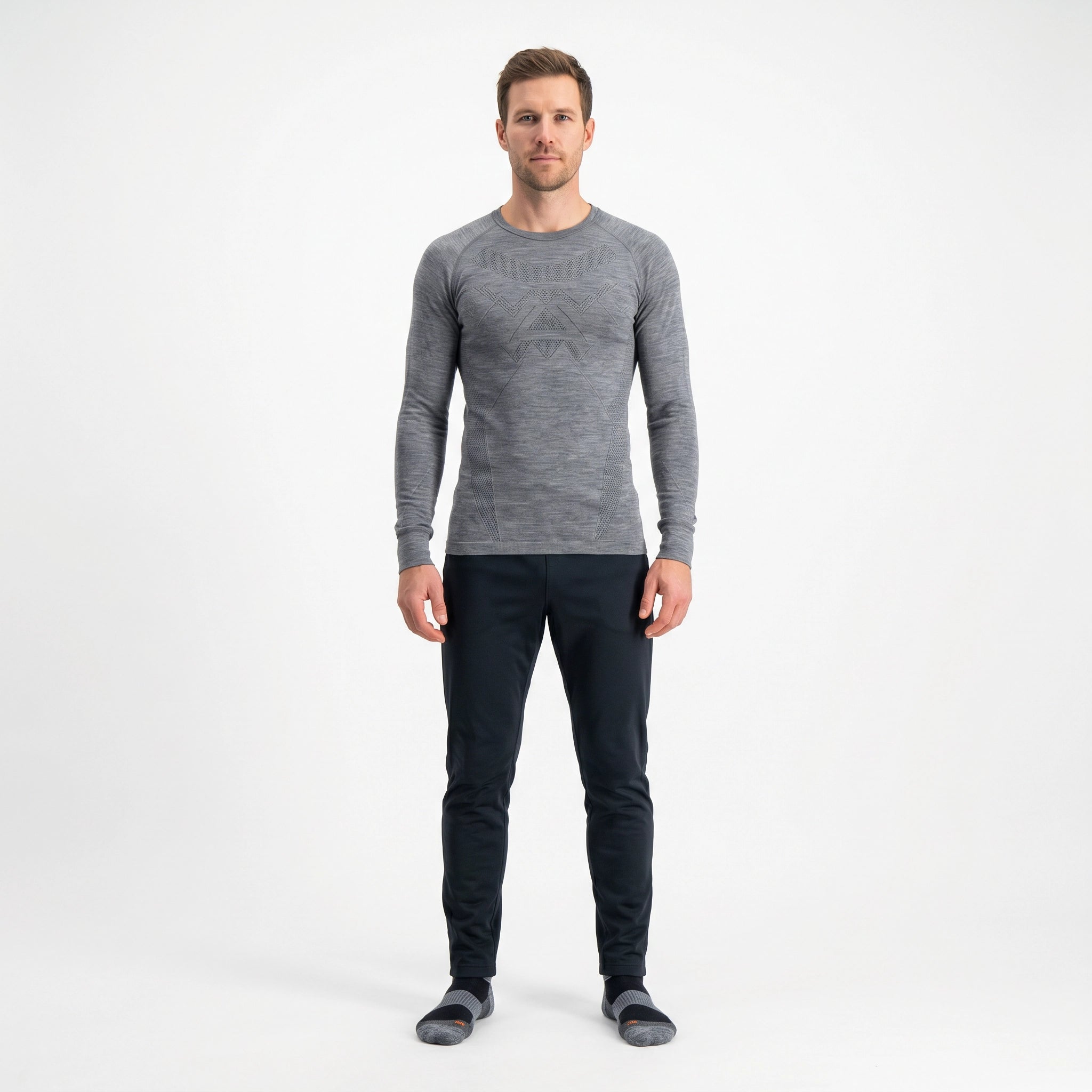 Camiseta Térmica Ski Hombre Crane Gris | Crane