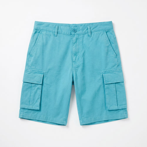 Cargo Shorts Hombre Azul Turquesa | UP2 Fashion