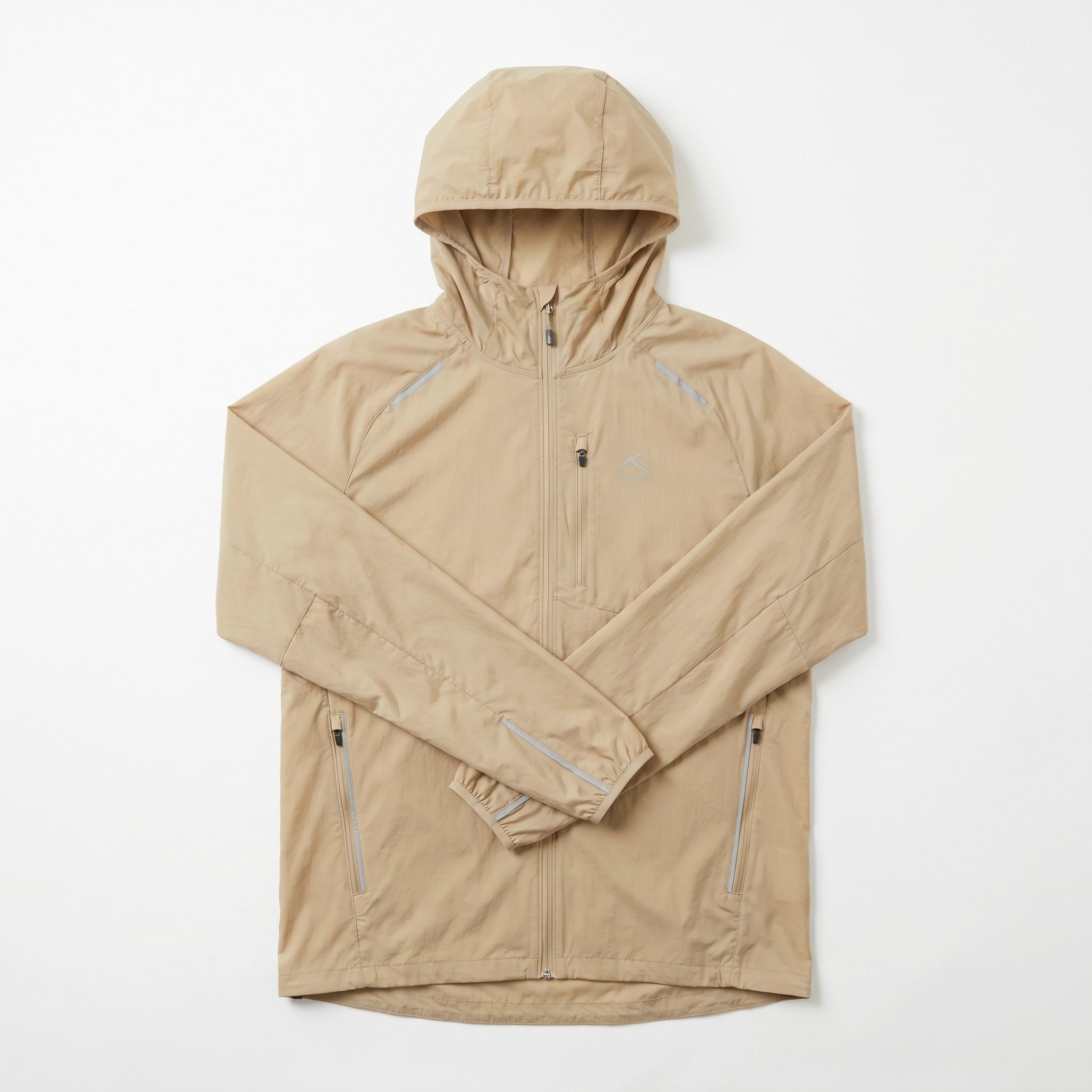 Chaqueta Trail Running Hombre Beige | Adventuridge