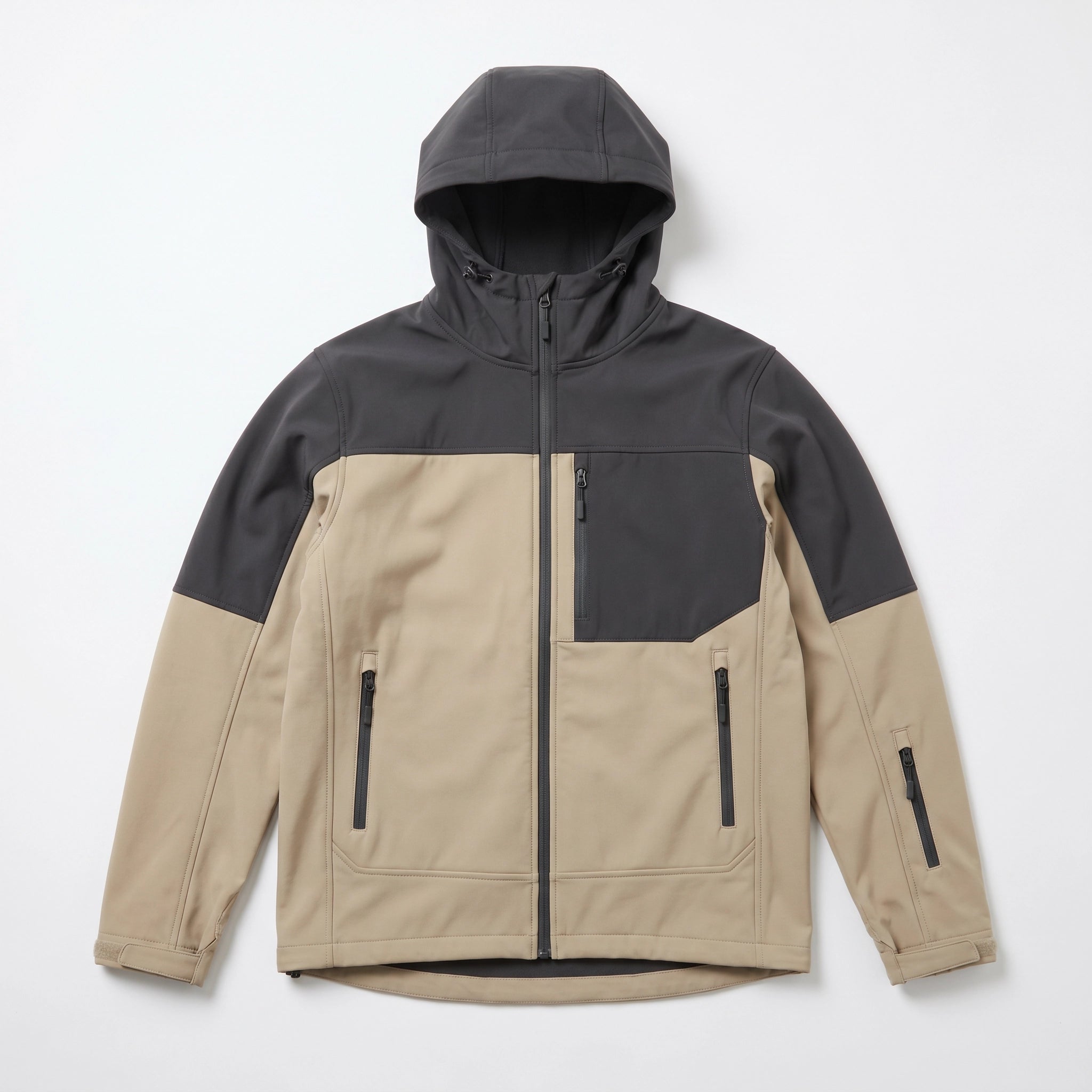 Chaqueta Trekking Hombre Beige/Gris Crane | Crane