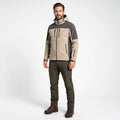 Chaqueta Trekking Hombre Beige/Gris Crane | Crane