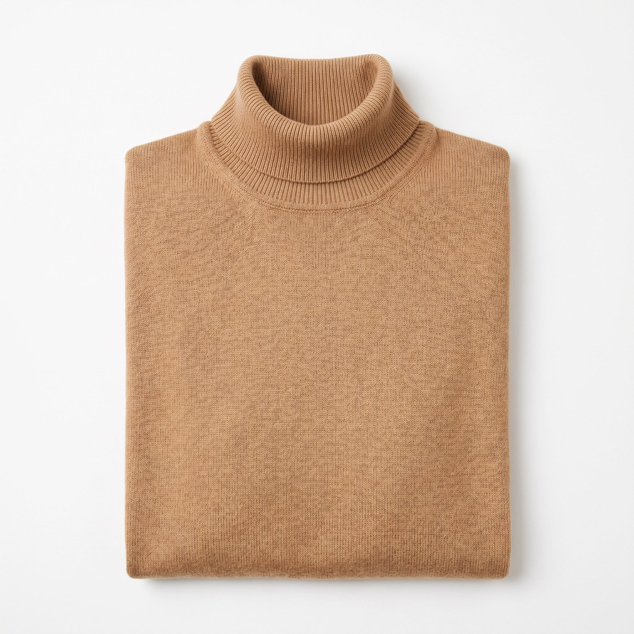 Jersey Cuello Alto Hombre Camel | UP2 Fashion