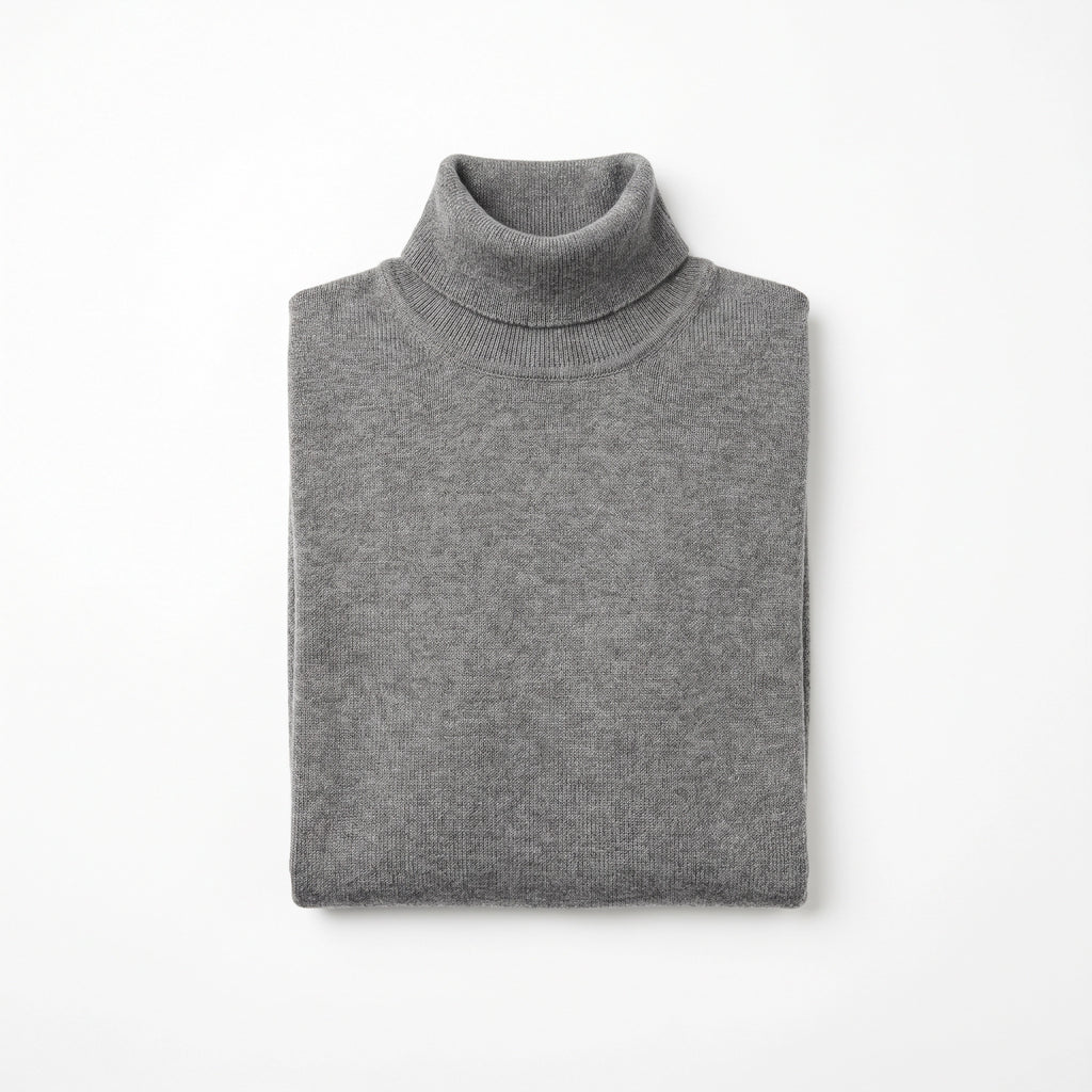 Jersey Cuello Alto Hombre Gris | UP2 Fashion