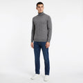 Jersey Cuello Alto Hombre Gris | UP2 Fashion