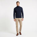 Jersey Cuello Alto Hombre Marino | UP2 Fashion