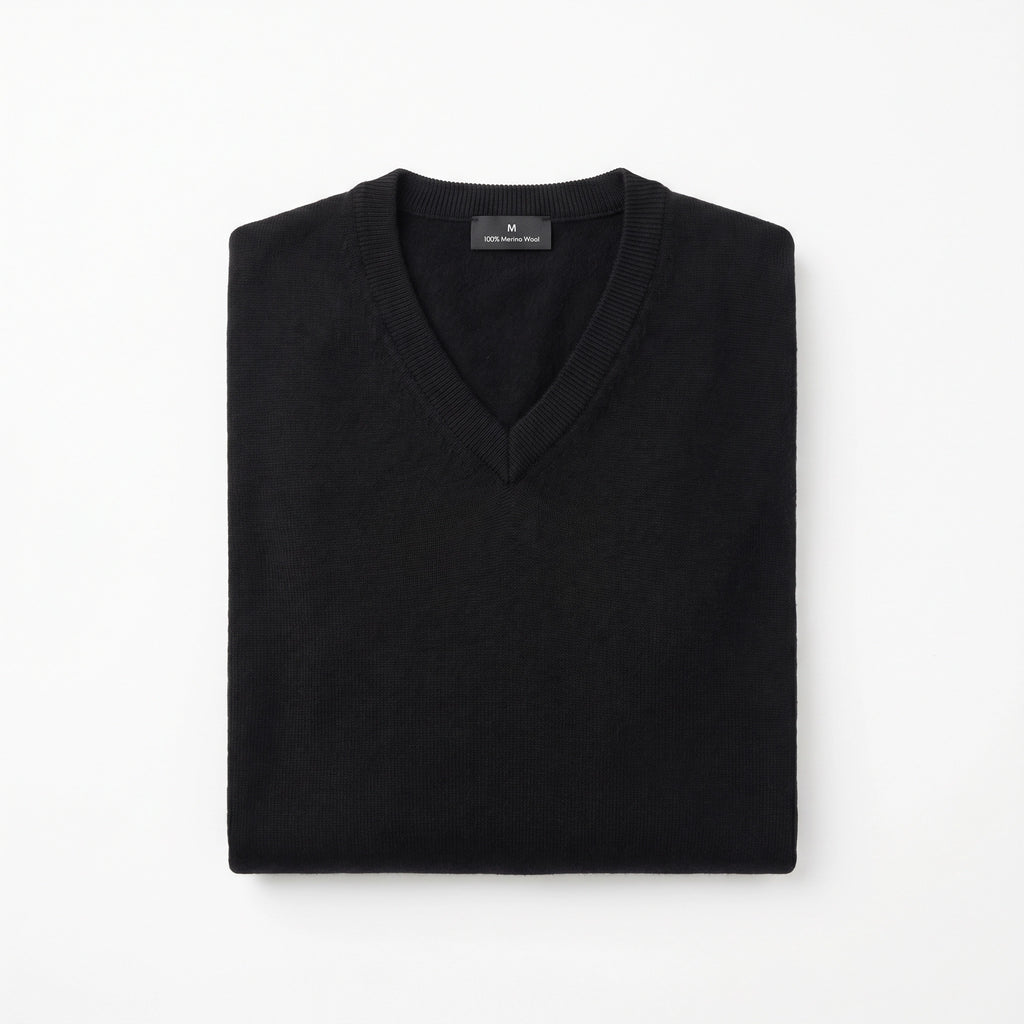Jersey Merino Hombre Negro | UP2 Fashion
