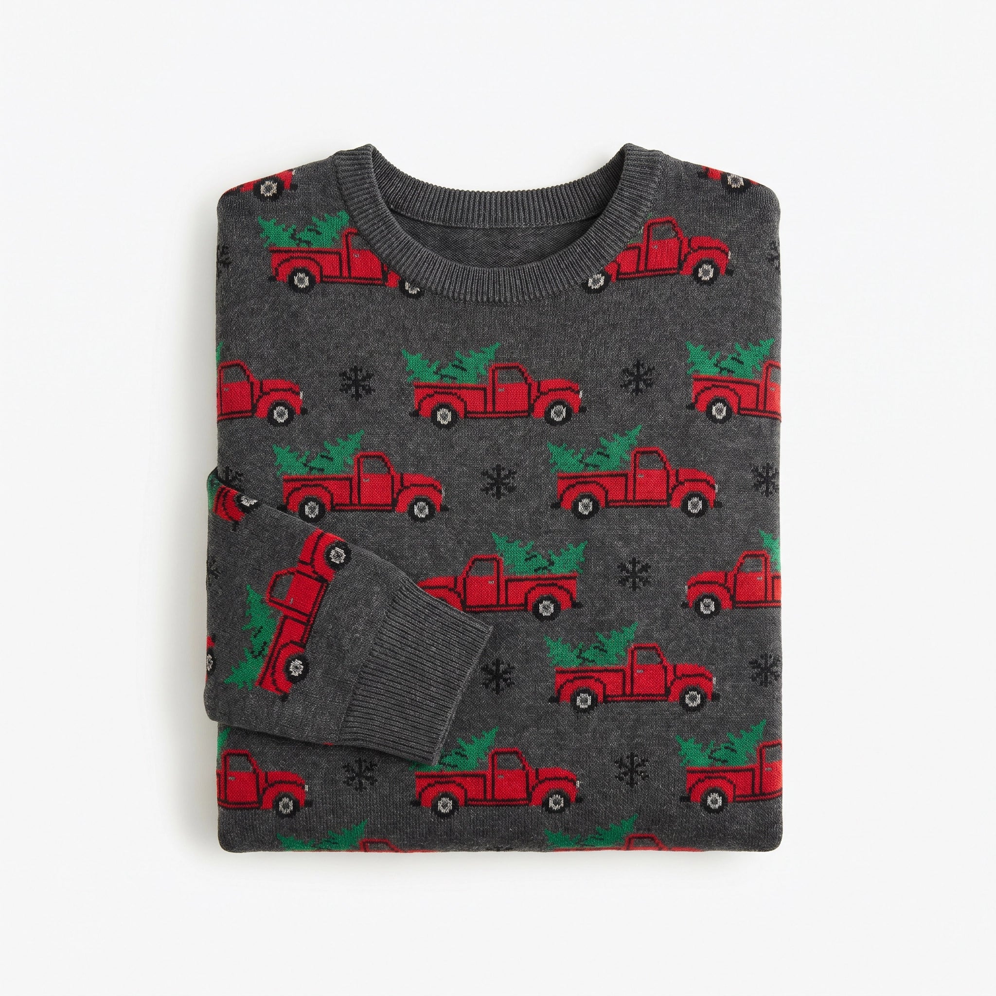 Jersey Navideño Hombre Gris Camión | UP2 Fashion