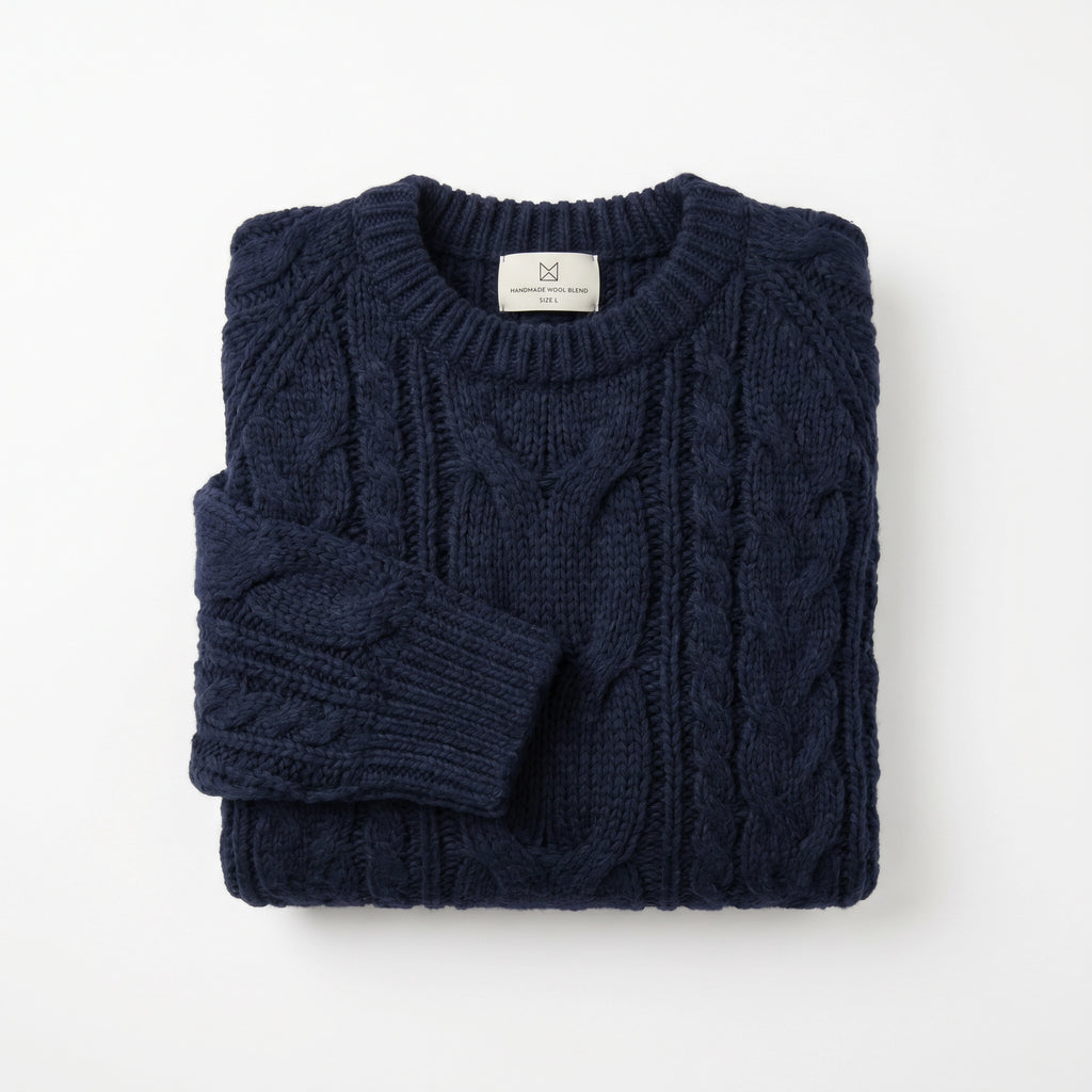 Jersey Punto Grueso Hombre Marino | UP2 Fashion