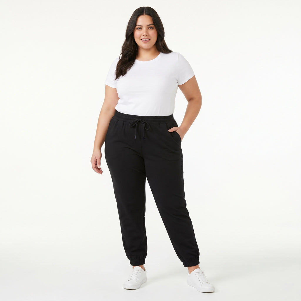 Jogger Mujer Curvy Negro XXL | UP2 Fashion