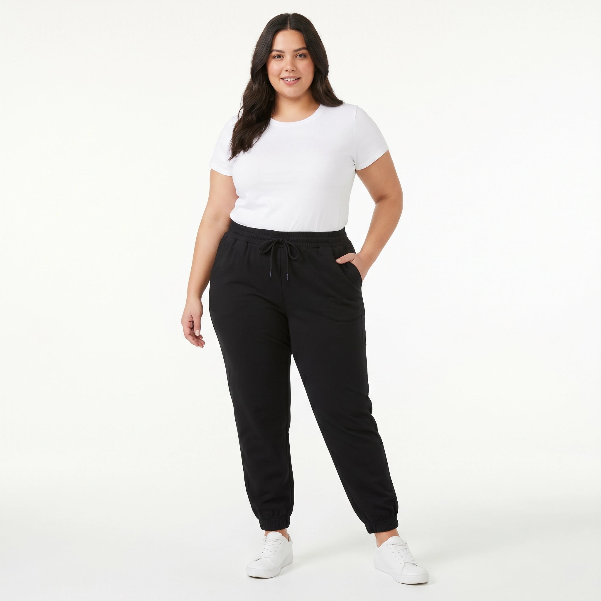 Jogger Mujer Curvy Negro XXL | UP2 Fashion