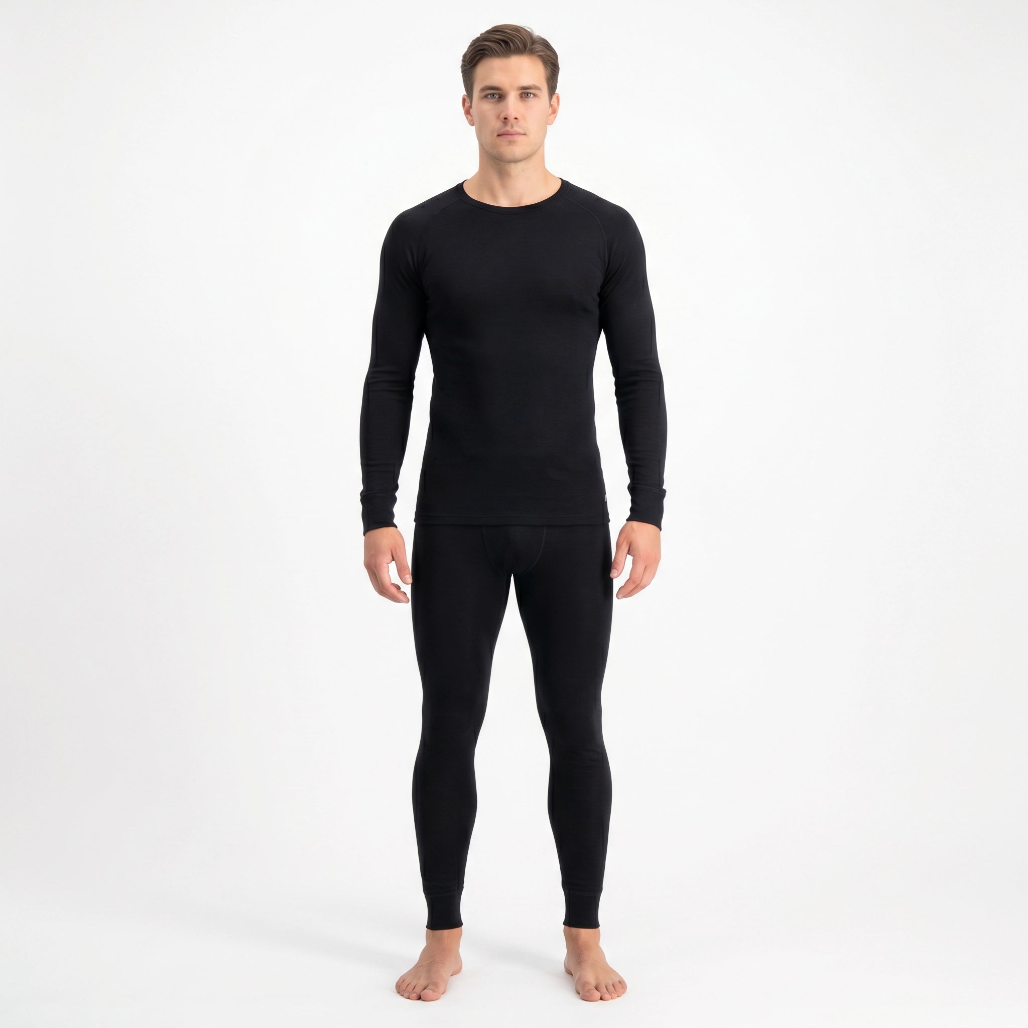 Mallas Térmicas Merino Hombre Negro | Crane