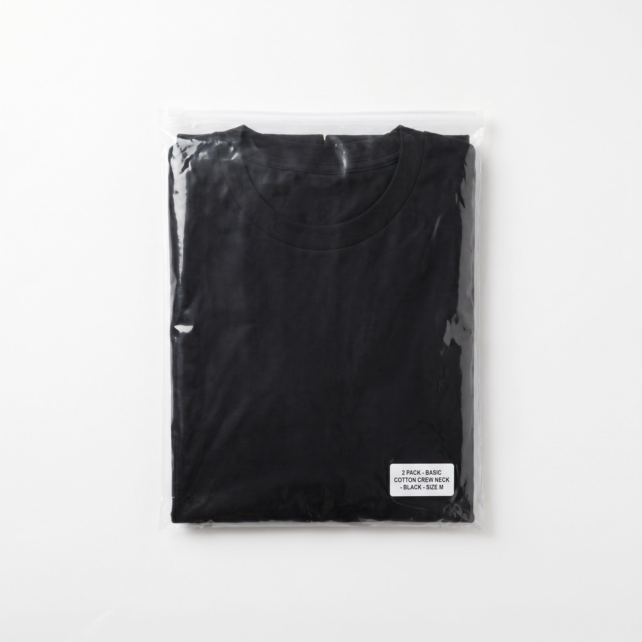 Pack 2 Camisetas Hombre Negro | UP2 Fashion
