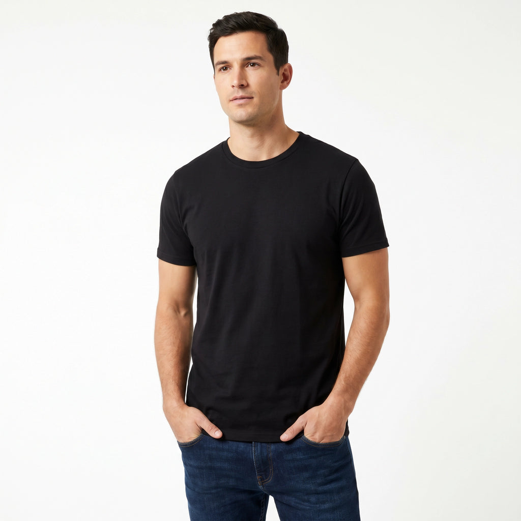 Pack 2 Camisetas Hombre Negro | UP2 Fashion