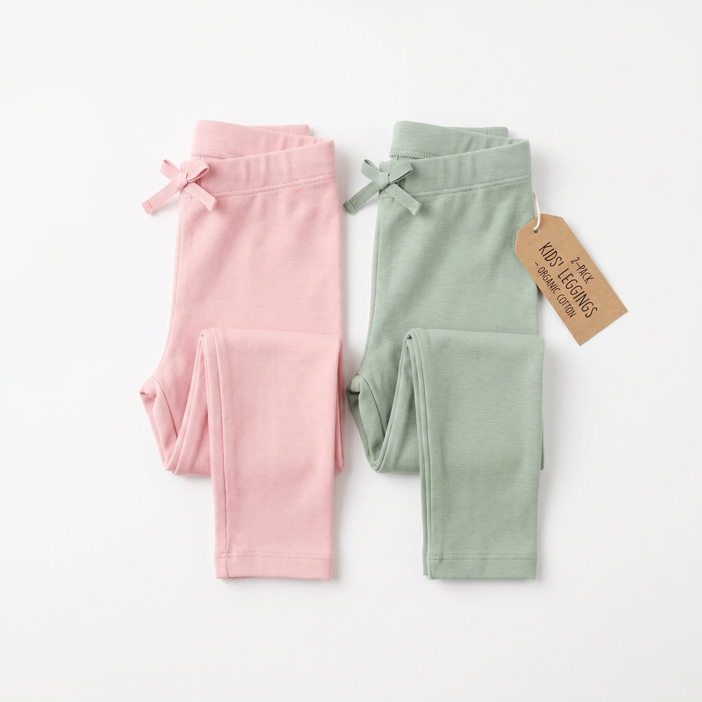Pack 2 Leggings Infantiles Rosa/Verde | L&D