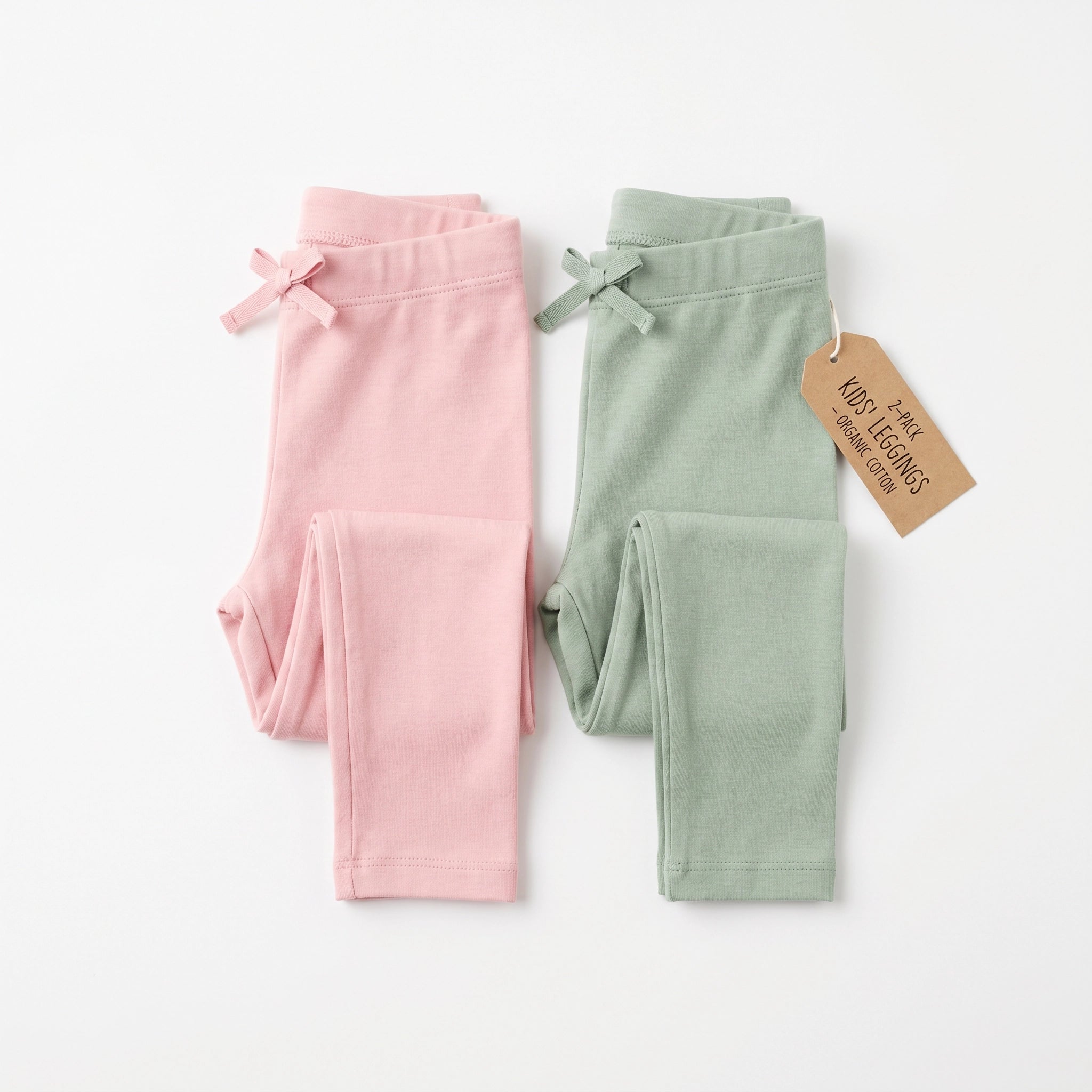 Pack 2 Leggings Infantiles Rosa/Verde | L&D