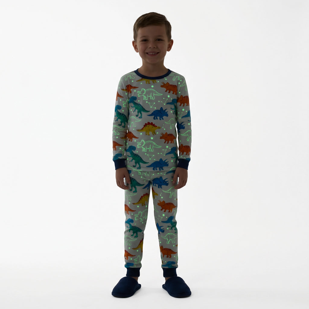 Pijama Infantil Dinosaurios Brilla en la Oscuridad | Lily & Dan