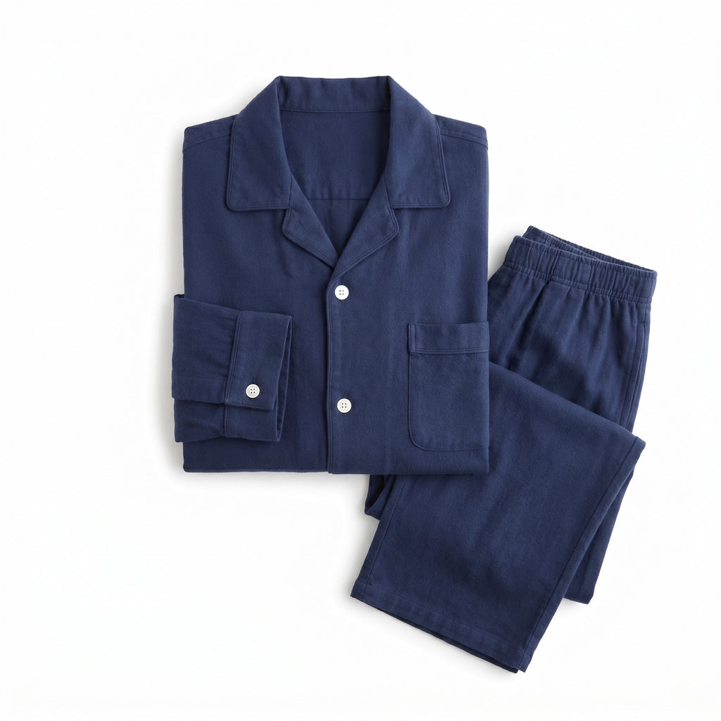 Pijama Largo Hombre Azul Marino | UP2 Fashion