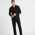 Pijama Largo Hombre Invierno Negro | UP2 Fashion