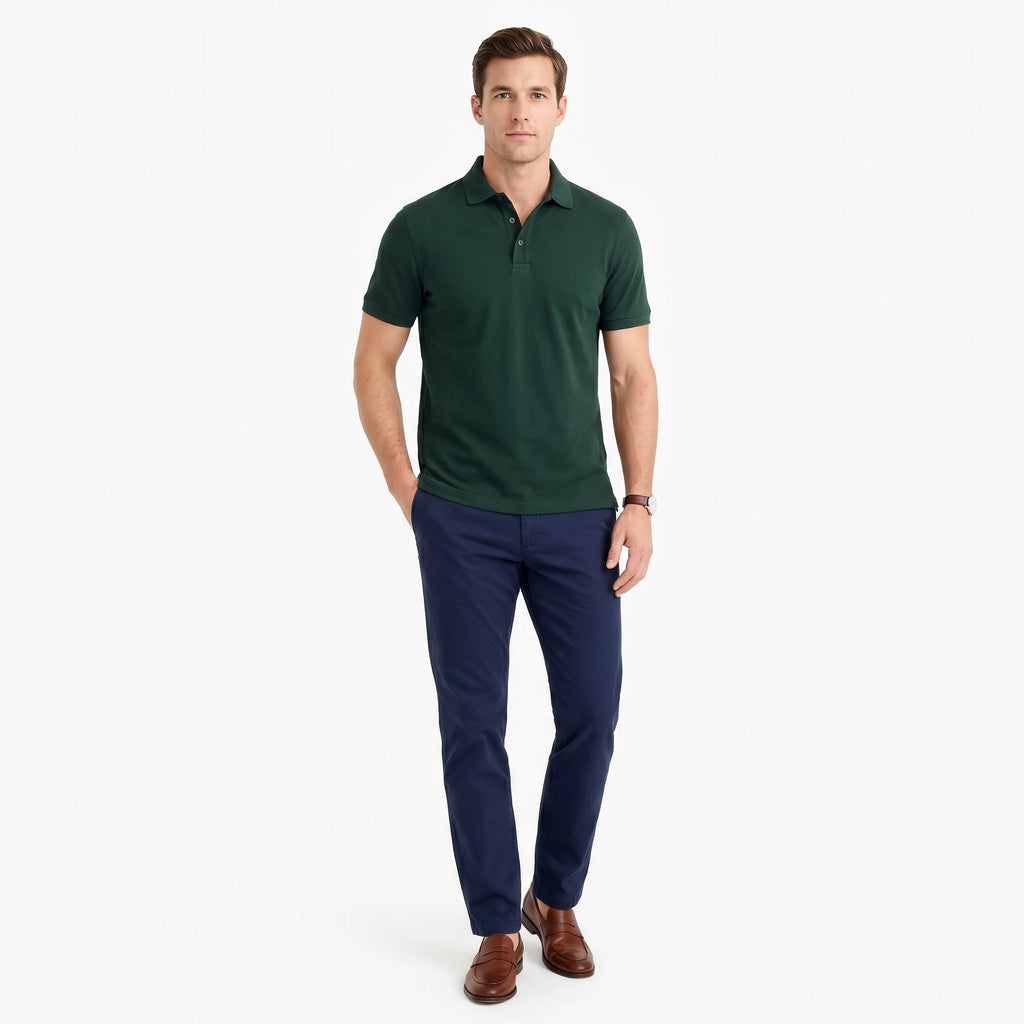 Polo Hombre Verde Oscuro | UP2 Fashion