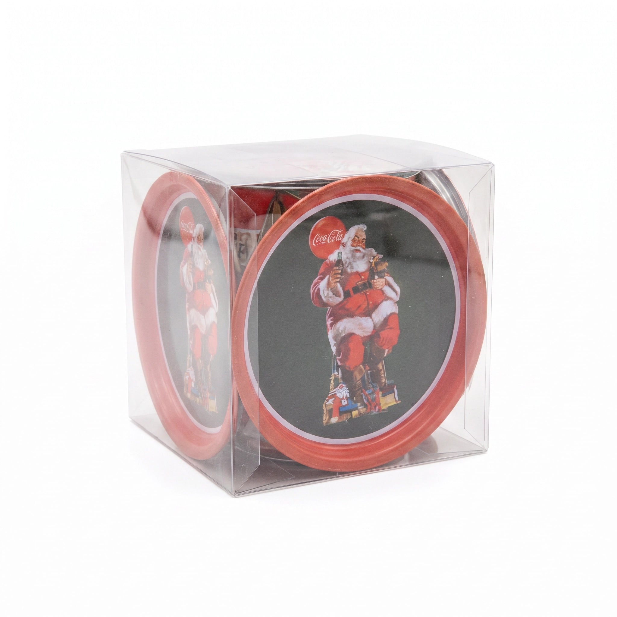 Set Posavasos Coca-Cola Santa Claus — Edición Navidad