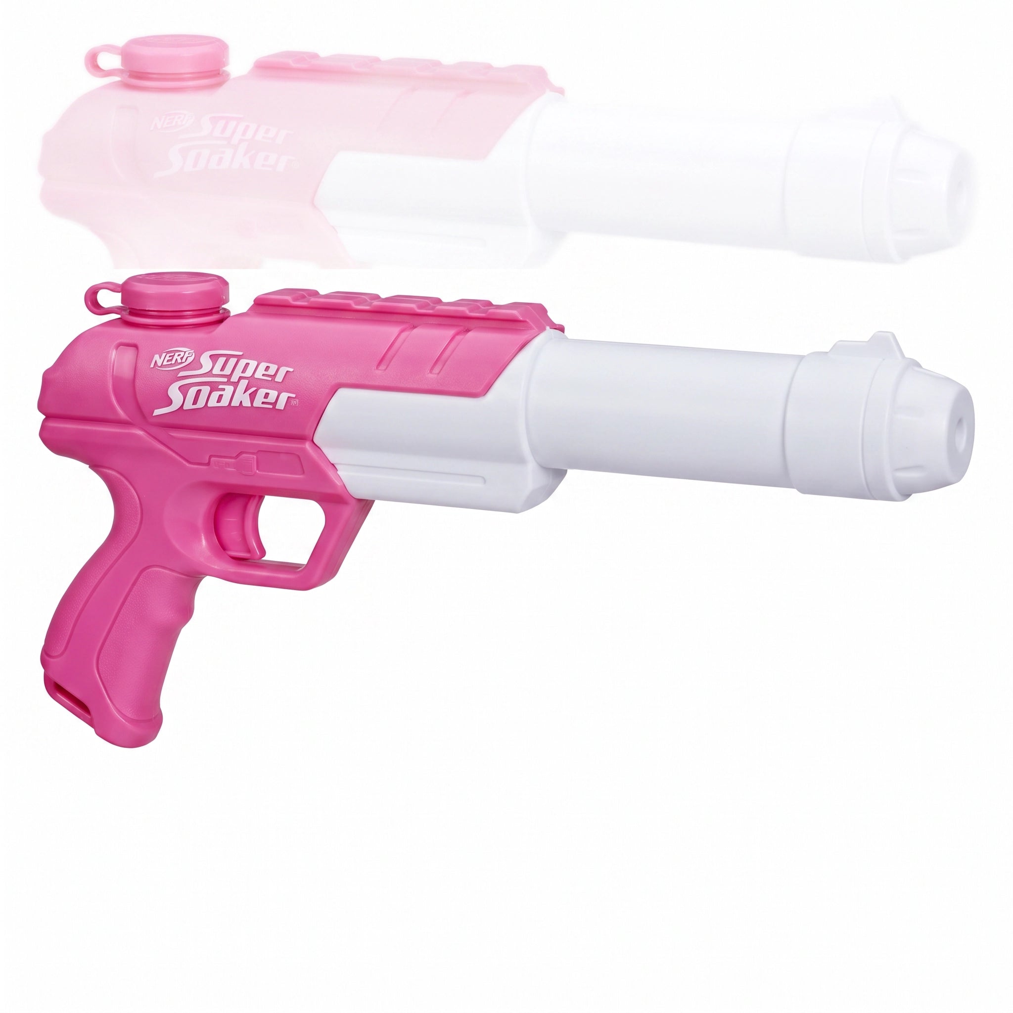 Pistola de Agua Gigante Rosa y Blanca — Nerf Super Soaker