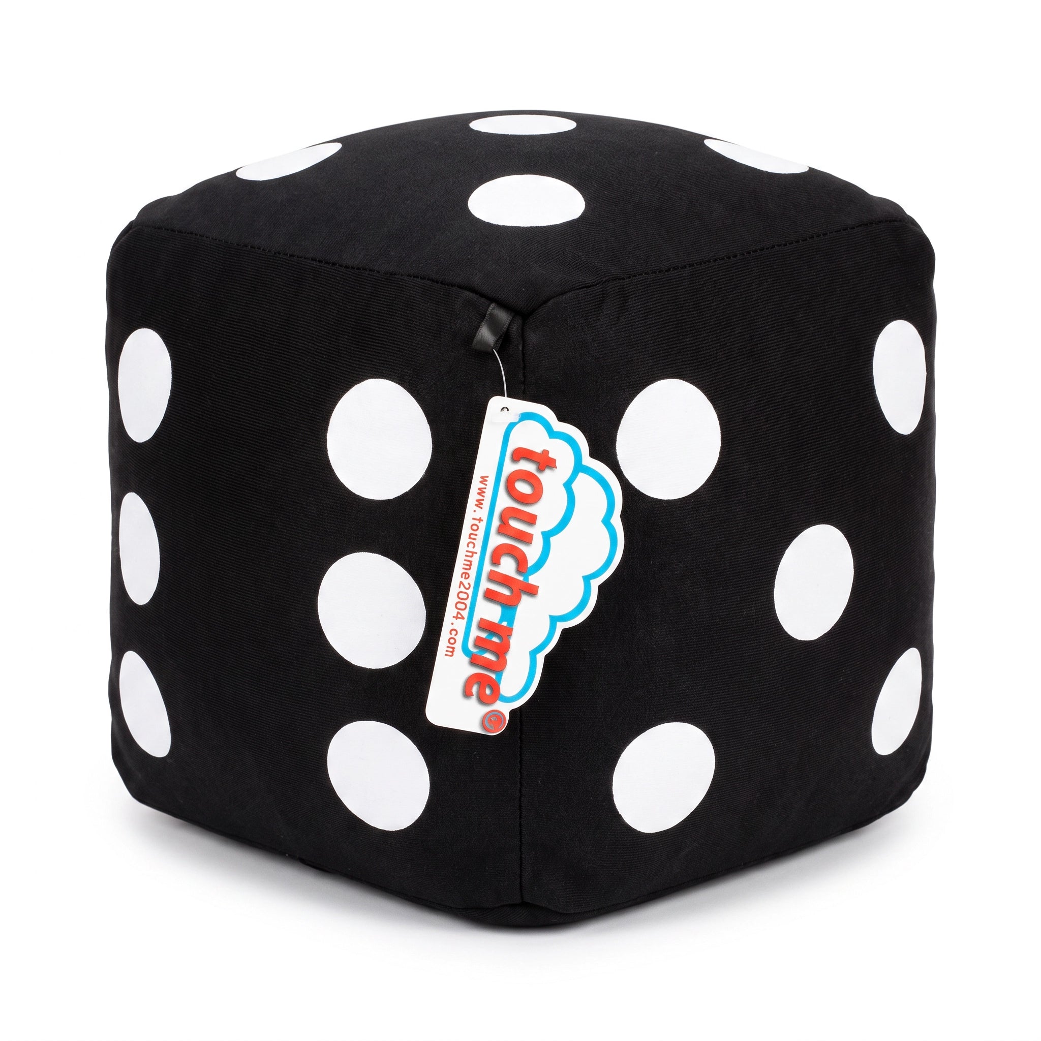 Dado de Peluche Gigante Negro — Touch-Me