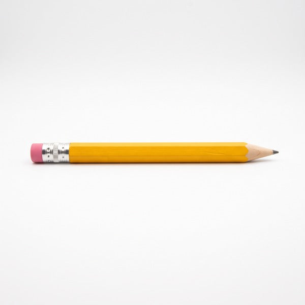 Lápiz Gigante Amarillo con Goma Rosa — Decorativo