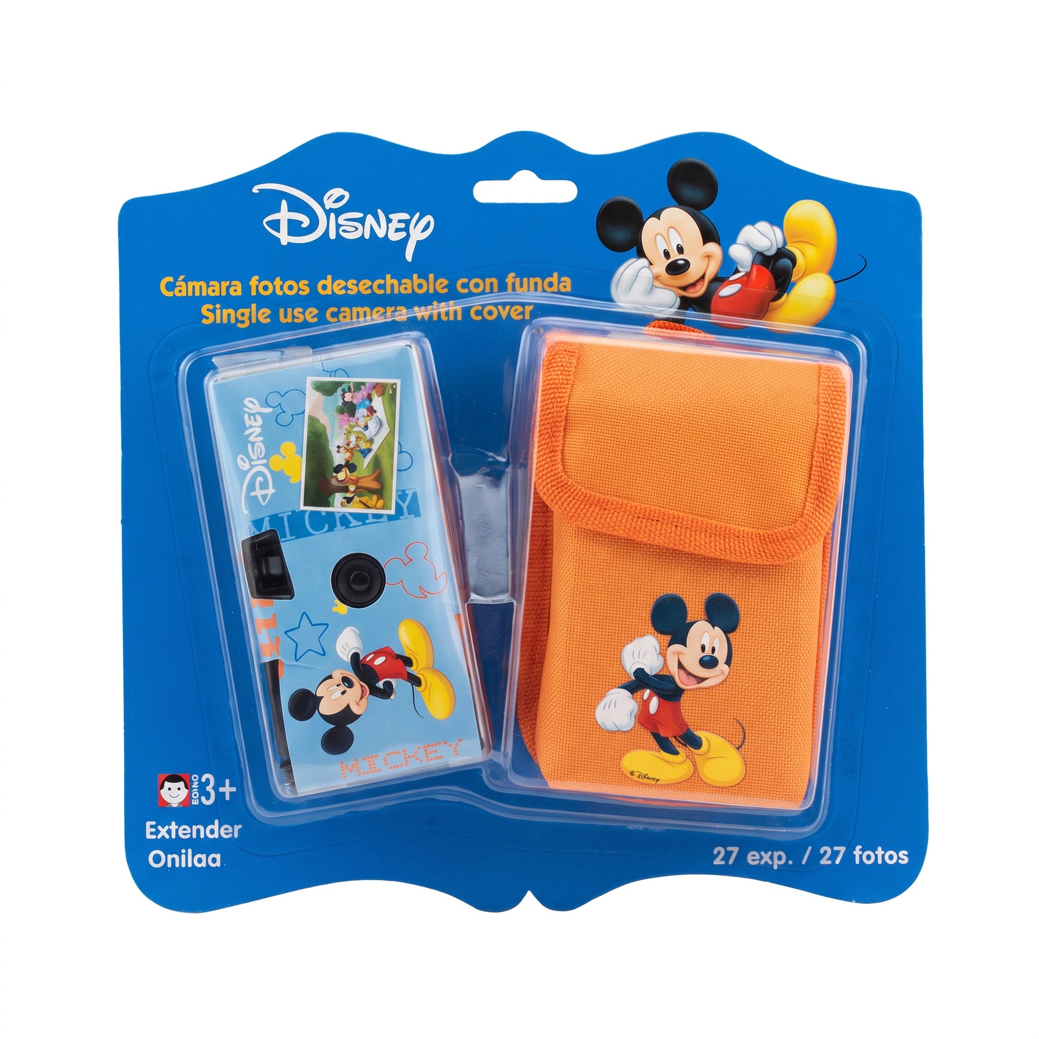 Cámara Desechable Disney Mickey Mouse — Con Funda