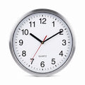 Reloj de Pared Clásico Quartz 12" — Marco Plateado