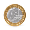 Posavasos Cerámico Moneda 1 Euro — Decoración Hogar