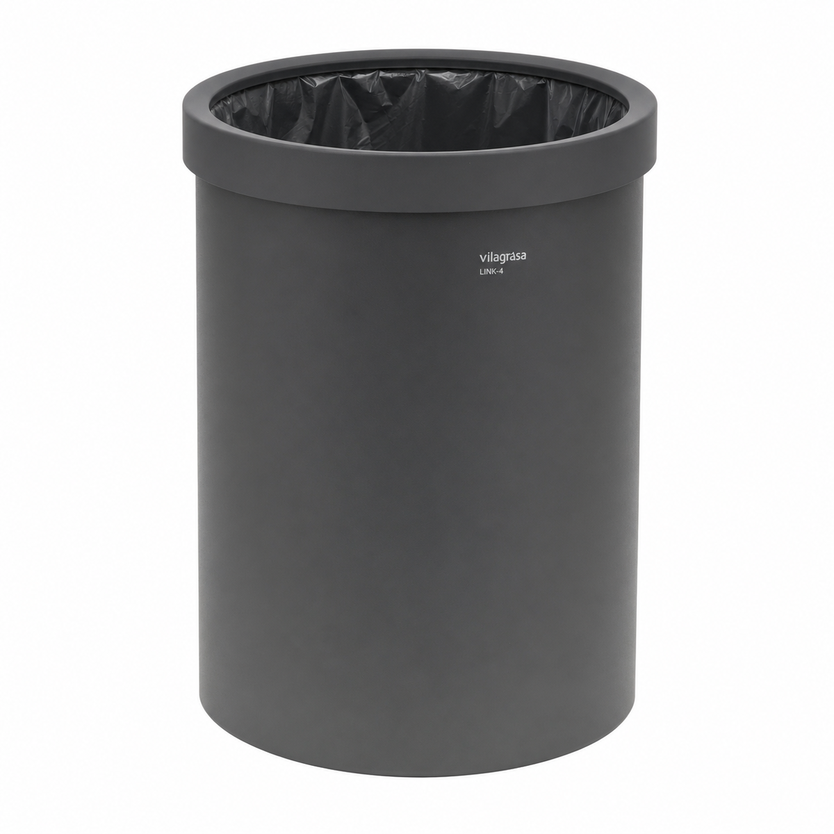 Papelera de Oficina Vilagrasa Office Link-4 — Aro Portabolsas Antracita 14,5L